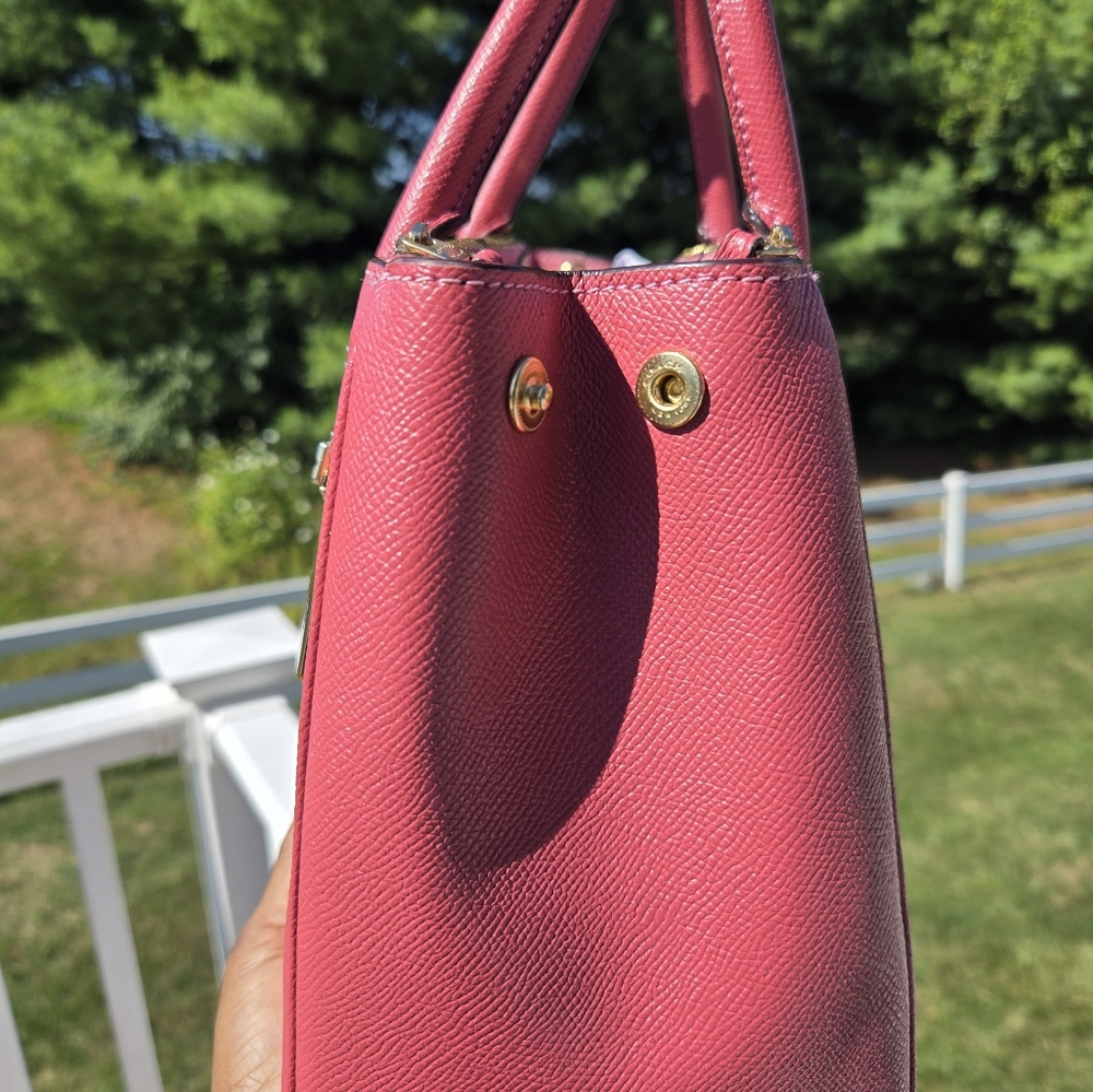 Coach Pink Leather Tote Bag - Picture 10 of 10